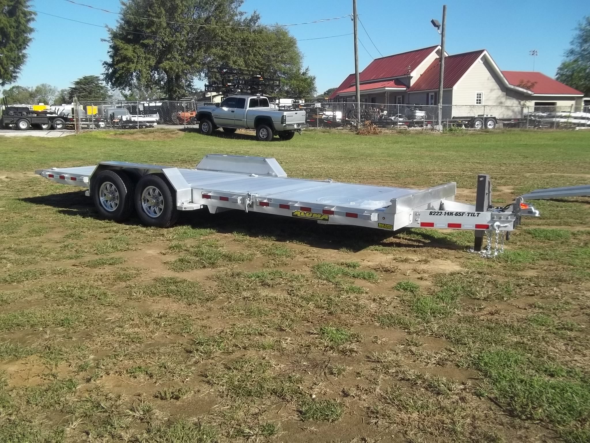 2024 Aluma 8222-14K-Tilt 22' Aluminum Tiltbed Car Hauler Trailer