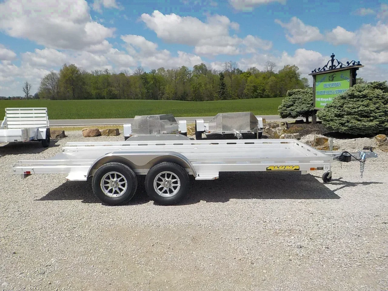 11757 - 2027 Aluma 8016TA Utility Trailer